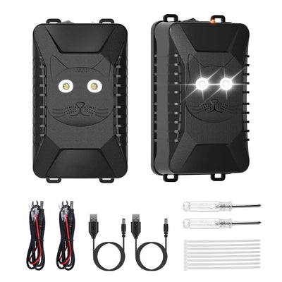 2-Pack: Under Hood Ultrasonic Repellent with 3 Power Supplies