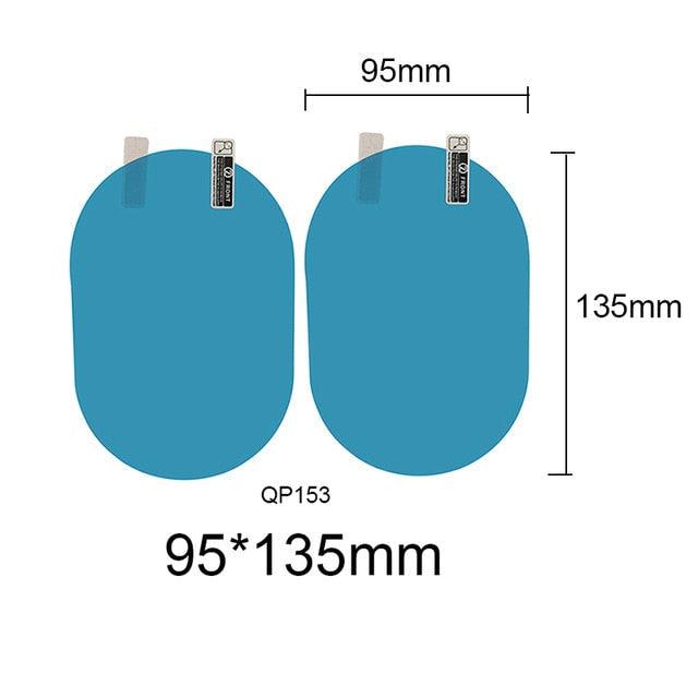 2 Pcs Car sticker Rainproof Film For Car Rearview Mirror Car Rearview Mirror Rain Film Clear Sight In Rainy Days Car Film Rear Mirror Protective Film Anti Fog Window Clear Rainproof Rear View Mirror Protective Soft Film Auto Accessories