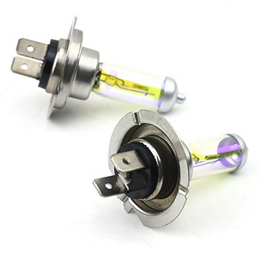 2 Pcs Car Super Bright H7 Xenon Halogen Upgraded Bright White Headlight Front Headlight Light Bulbs Lamp 12V Car Accessories Crystal Vision Ultra Upgraded Bright White Headlight