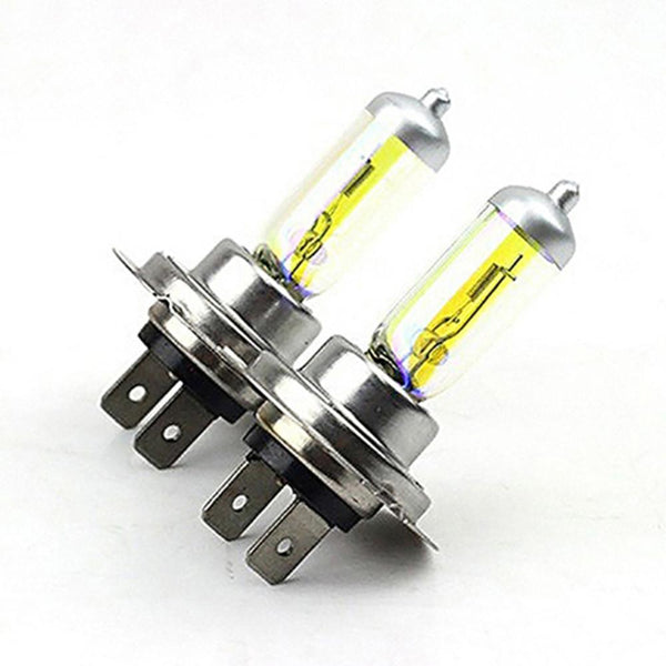 2 Pcs Car Super Bright H7 Xenon Halogen Upgraded Bright White Headlight Front Headlight Light Bulbs Lamp 12V Car Accessories Crystal Vision Ultra Upgraded Bright White Headlight