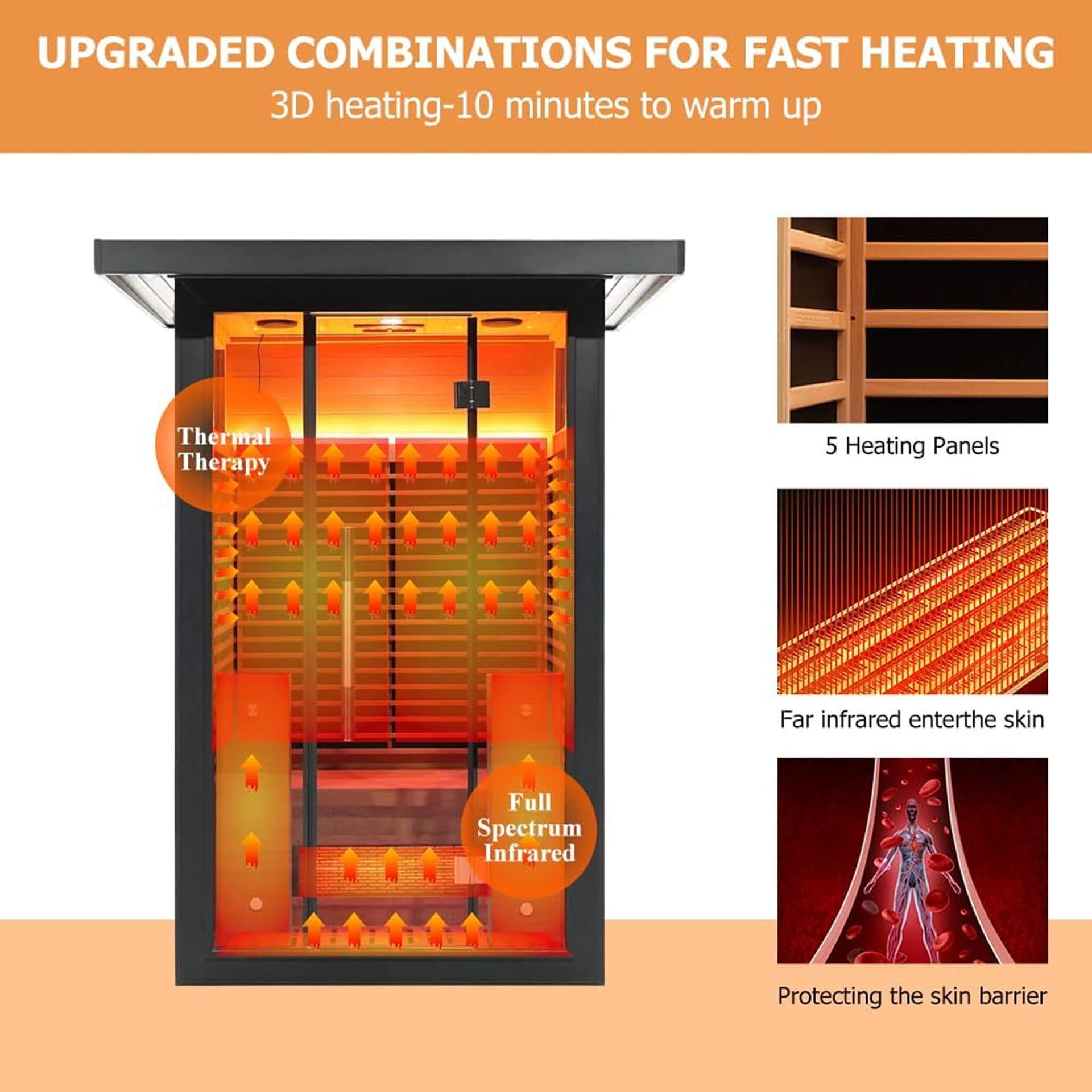 Lugano 2-Person Outdoor Full-Spectrum Infrared Sauna With Aluminum Alloy Exterior & WiFi (SAK14973)