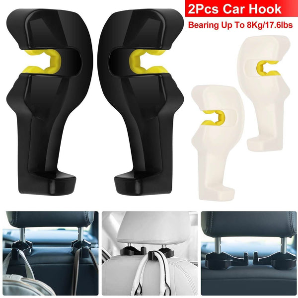 2-Pieces: Car Seat Headrest Hanger