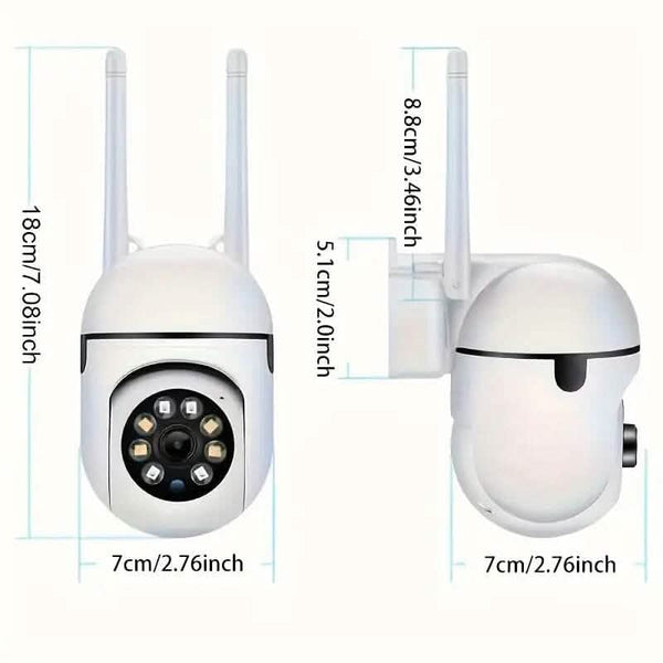 2-Pieces: Compact Wireless IP Security Cameras with App Control