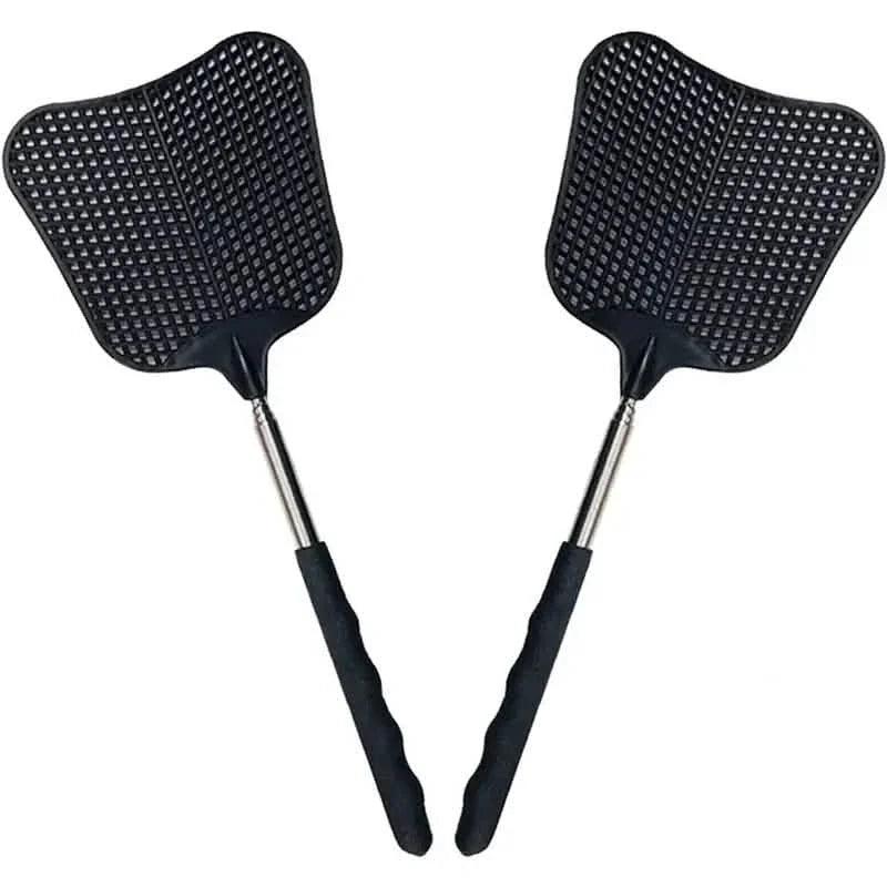 2-Pieces: Heavy Duty Telescopic Fly Swatter Set