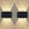 2-Pieces: Outdoor Wall Light Solar Waterproof LED Light