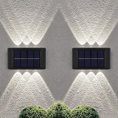 2-Pieces: Outdoor Wall Light Solar Waterproof LED Light