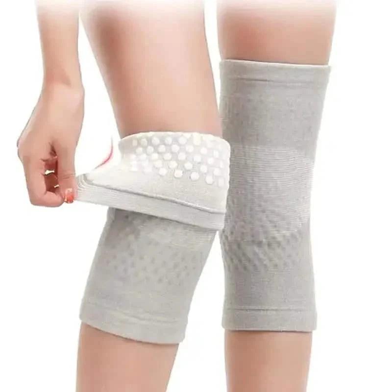2-Pieces: Self Heating Support Knee Pads Elbow Brace Warm