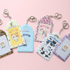 2 Pockets Colorful Photo Card Holder Pockets for Mini Photo Sticker & Name Card 3 Inch 6.35 x 9cm Photos with Key Chain Album Gifts For Valentines Day