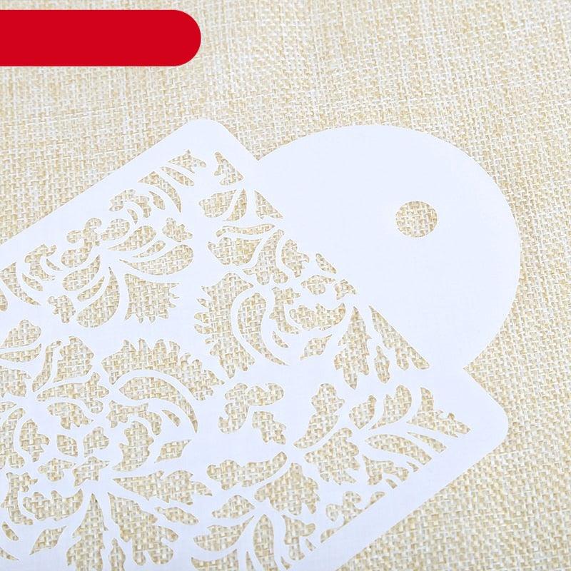 2 Style Cake Side Cupcake Cake Sugarcraft Decoration Cake Mould Plastic Baking Cake Decorating Tool 2 Pieces Cupcake Stencil Cake Side Decorating Templates Powdered Sugar Template Wedding Cake Decor Flower Molding