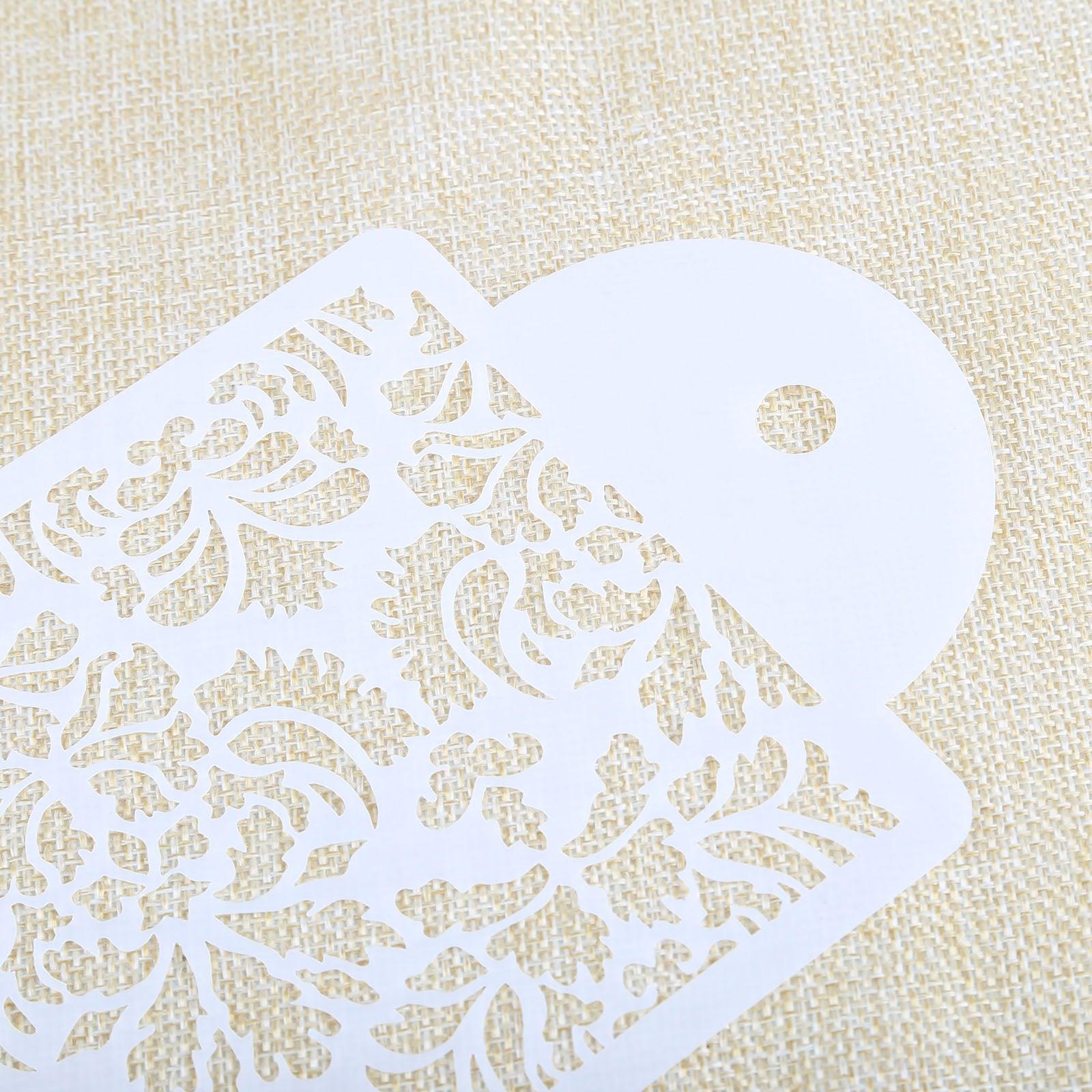 2 Style Cake Side Cupcake Cake Sugarcraft Decoration Cake Mould Plastic Baking Cake Decorating Tool 2 Pieces Cupcake Stencil Cake Side Decorating Templates Powdered Sugar Template Wedding Cake Decor Flower Molding