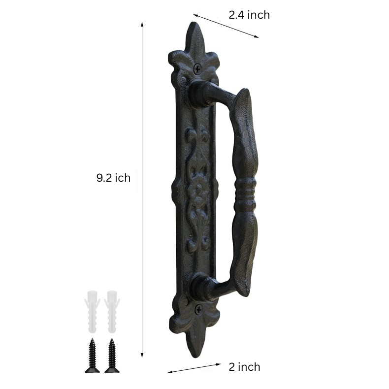 Ornate Cast Iron Door Pull Handle