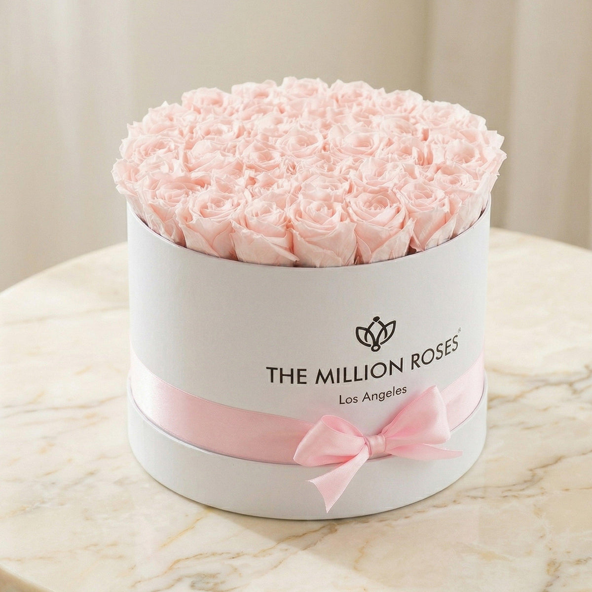 Supreme White Box | Light Pink Roses