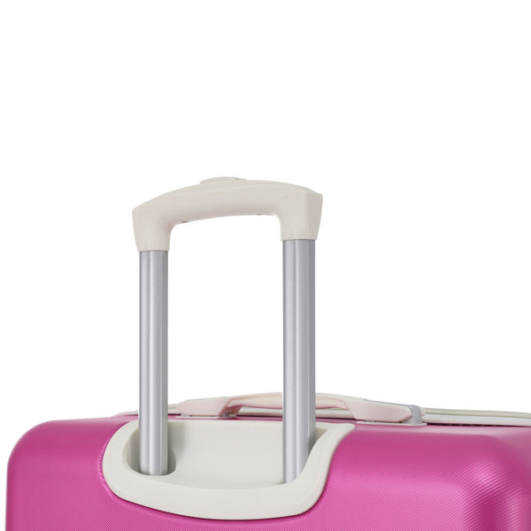 20 IN Luggage 1 Piece with TSA lock , Lightweight Suitcase Spinner Wheels,Carry on Vintage Luggage,Pink