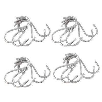 20-Piece: Household Holder Kitchen Stainless Steel S Shaped Hooks