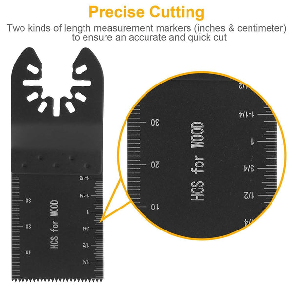 20-Pieces Set: Saw Blade Metal Oscillating Multitool Cutter Fit