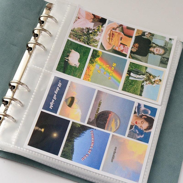 200 Pockets PVC Portable Photo Album PU Leather Album for Mini photo & Name Card 7s 8 25 50s Album for Photos Book Gifts For Friends And Coin Collectors