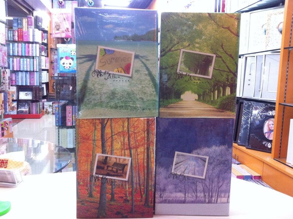 200 Sheets Season Photo Album Scrapbook Interleaf Type Classical 6 Inch Spring Paper Photo Album Scrapbook Paper Baby Family Scrapbook Albums