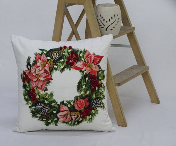 Christmas Wreath Decorative Throw Pillow 20