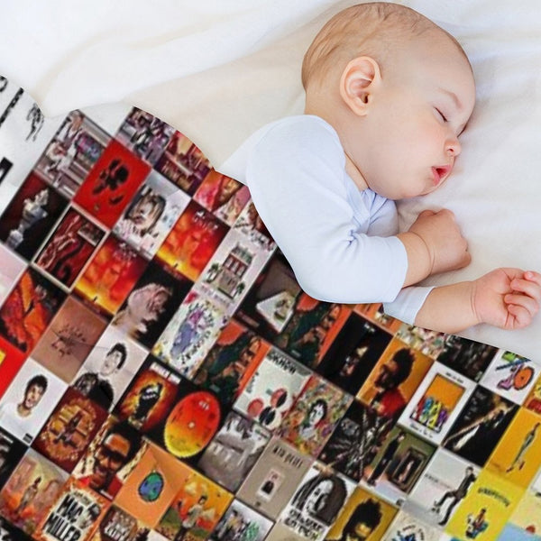 Rainbow Musical Full Album Collage Versatility Throw Blanket