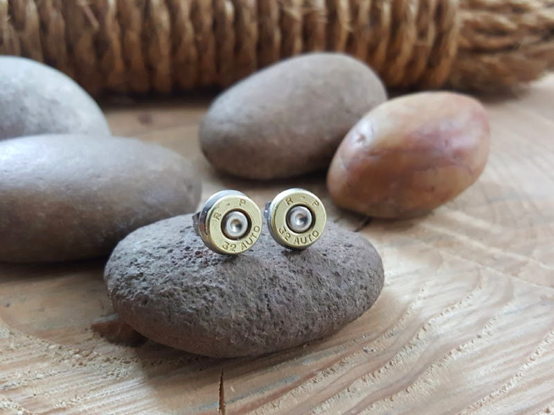 Petite 32 Auto Bullet Stud Earrings