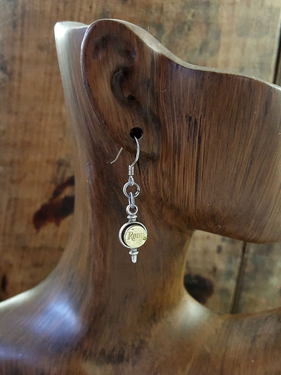 22 Caliber Petite Dangle Bullet Earrings