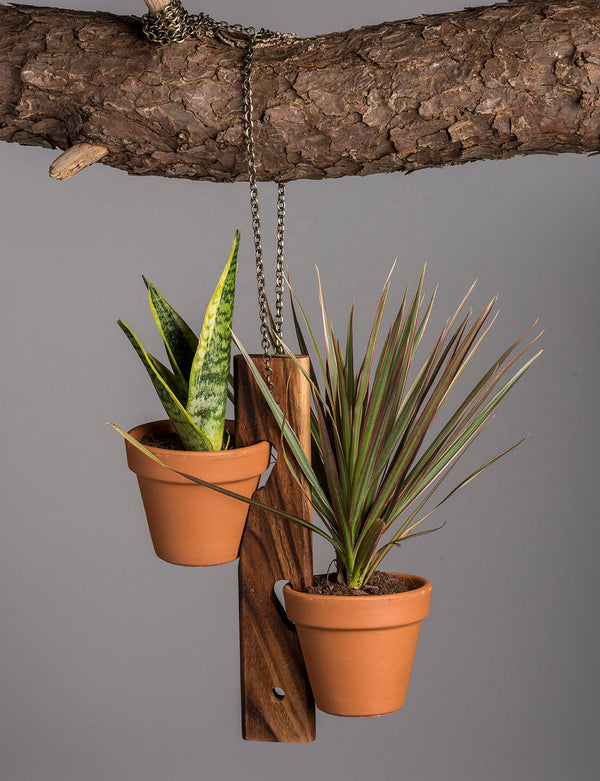 6 Pot Hanging Plant Holder - 3 piece set