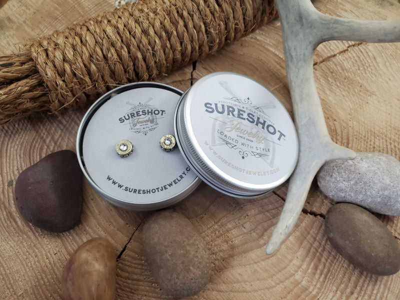 Petite 32 Auto Bullet Stud Earrings