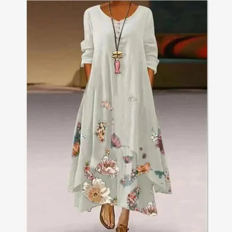 Fashion Long Sleeve Casual Loose Dress for Women - Summer Fashion Dresses for Women