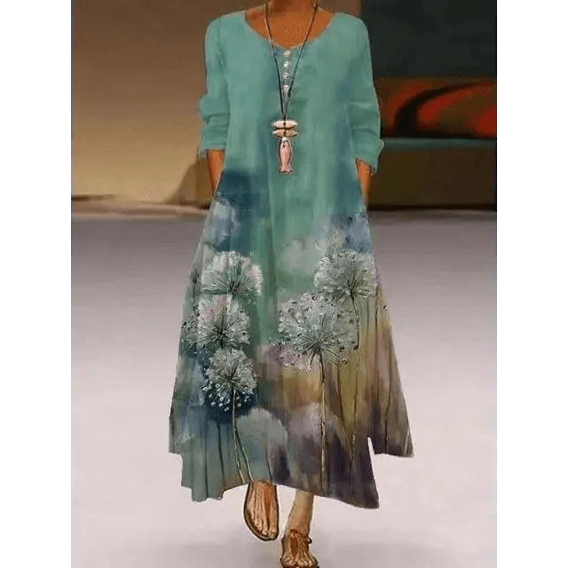 Fashion Long Sleeve Casual Loose Dress for Women - Summer Fashion Dresses for Women