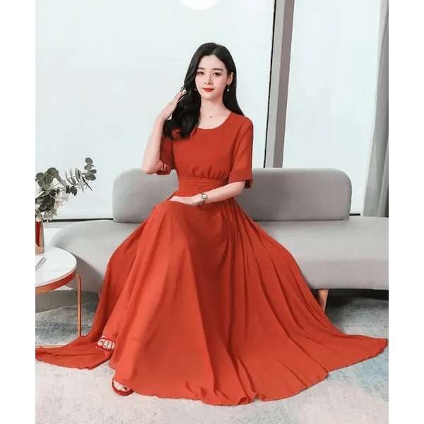 Fashion Luxury Long Chiffon Trendy Dress - Cute Fashion Women Dresses for Women