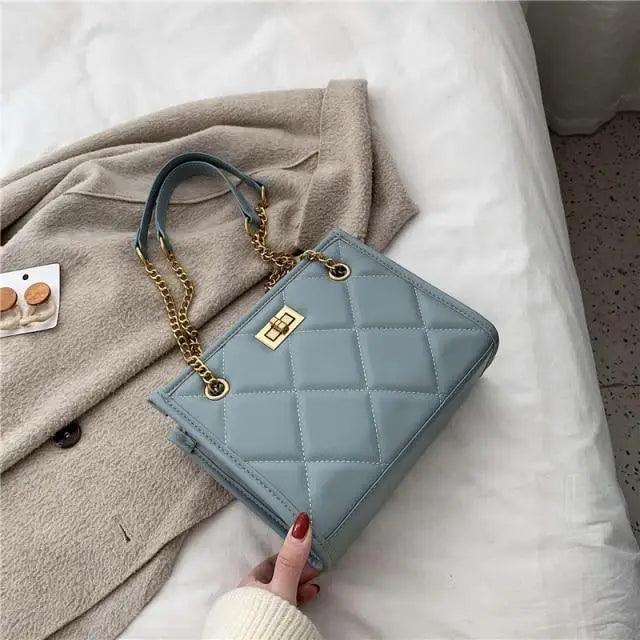 2021 Fashion Shoulder Bag Women Travel Bags Leather Pu Quilted Bag - Female Trendy Luxury Designer Handbags
