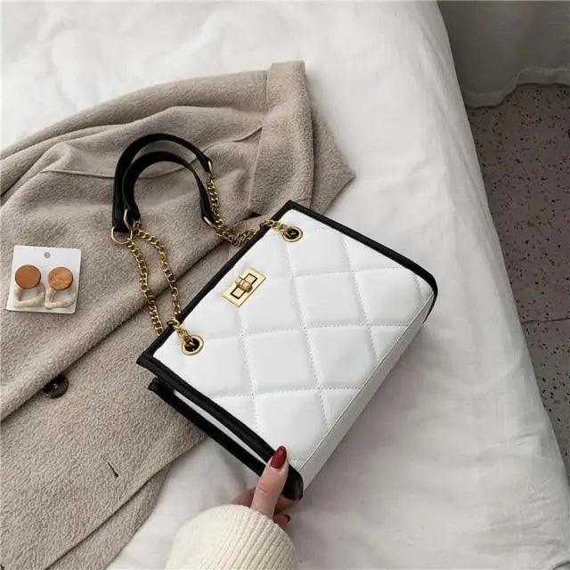 2021 Fashion Shoulder Bag Women Travel Bags Leather Pu Quilted Bag - Female Trendy Luxury Designer Handbags