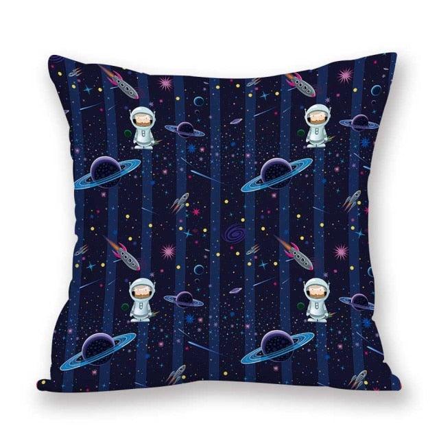 2021 New Space Home Pillow Universe Sun Planet Pillows Decorative Throw Pillow Cover Universe Outer Space Planets Star Pillow Case Pillow Cushion Covers Decorative Pillow Spaceship Cover