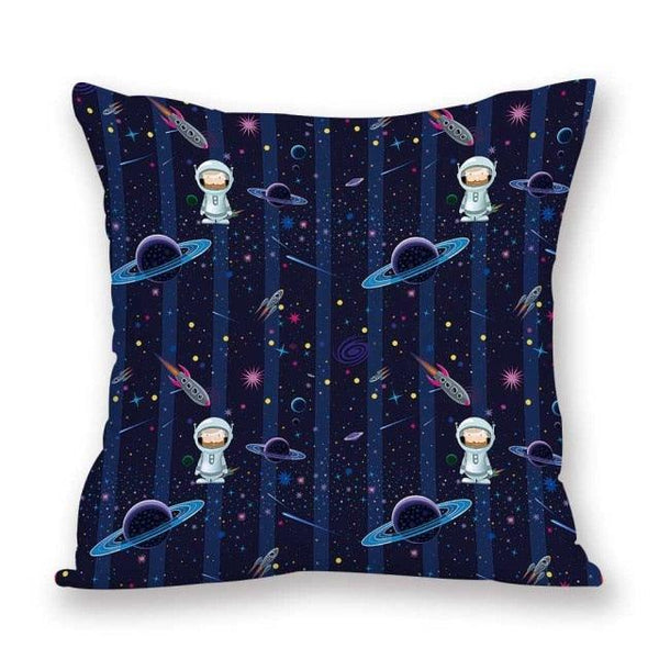 2021 New Space Home Pillow Universe Sun Planet Pillows Decorative Throw Pillow Cover Universe Outer Space Planets Star Pillow Case Pillow Cushion Covers Decorative Pillow Spaceship Cover