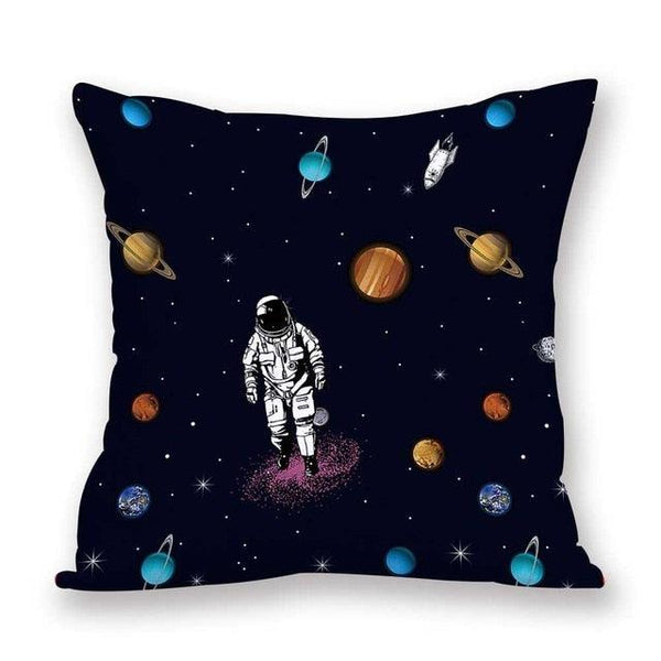 2021 New Space Home Pillow Universe Sun Planet Pillows Decorative Throw Pillow Cover Universe Outer Space Planets Star Pillow Case Pillow Cushion Covers Decorative Pillow Spaceship Cover