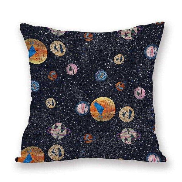 2021 New Space Home Pillow Universe Sun Planet Pillows Decorative Throw Pillow Cover Universe Outer Space Planets Star Pillow Case Pillow Cushion Covers Decorative Pillow Spaceship Cover