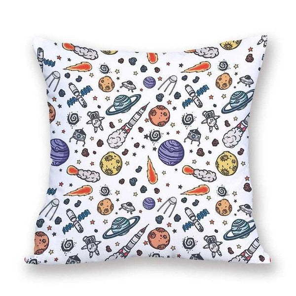 2021 New Space Home Pillow Universe Sun Planet Pillows Decorative Throw Pillow Cover Universe Outer Space Planets Star Pillow Case Pillow Cushion Covers Decorative Pillow Spaceship Cover