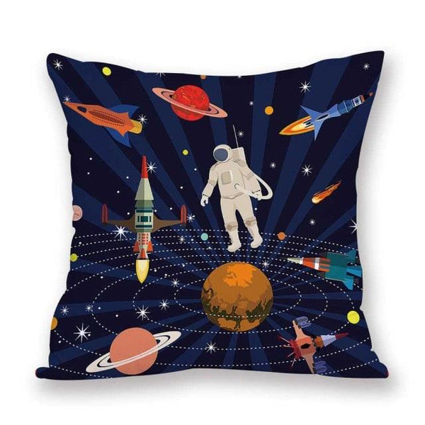 2021 New Space Home Pillow Universe Sun Planet Pillows Decorative Throw Pillow Cover Universe Outer Space Planets Star Pillow Case Pillow Cushion Covers Decorative Pillow Spaceship Cover