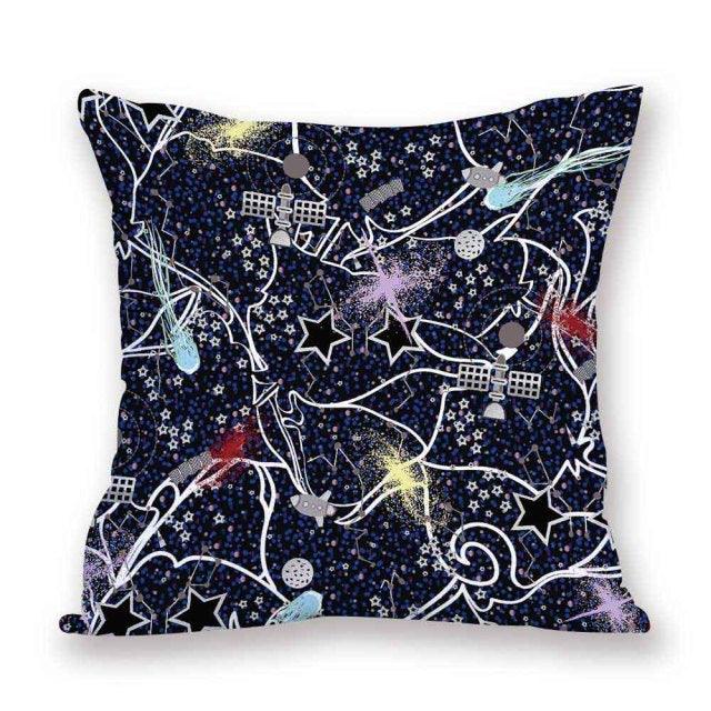 2021 New Space Home Pillow Universe Sun Planet Pillows Decorative Throw Pillow Cover Universe Outer Space Planets Star Pillow Case Pillow Cushion Covers Decorative Pillow Spaceship Cover