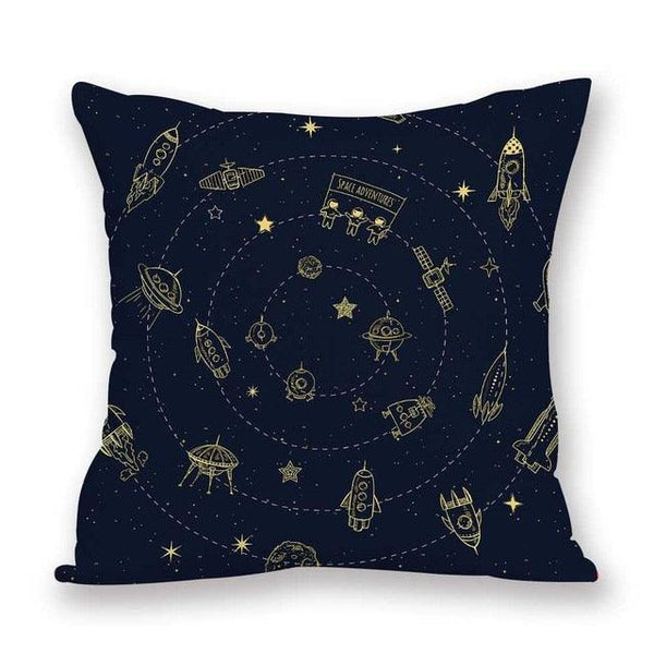 2021 New Space Home Pillow Universe Sun Planet Pillows Decorative Throw Pillow Cover Universe Outer Space Planets Star Pillow Case Pillow Cushion Covers Decorative Pillow Spaceship Cover