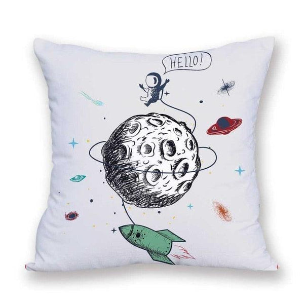 2021 New Space Home Pillow Universe Sun Planet Pillows Decorative Throw Pillow Cover Universe Outer Space Planets Star Pillow Case Pillow Cushion Covers Decorative Pillow Spaceship Cover