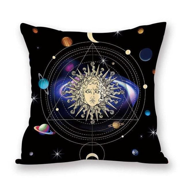 2021 New Space Home Pillow Universe Sun Planet Pillows Decorative Throw Pillow Cover Universe Outer Space Planets Star Pillow Case Pillow Cushion Covers Decorative Pillow Spaceship Cover