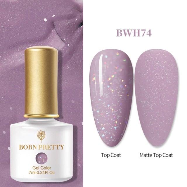 2021 New Womens Colorful Nail Gel Polish Modern Glitter Pink Purple UV Diamond Stylish Design Nail Colors Gel