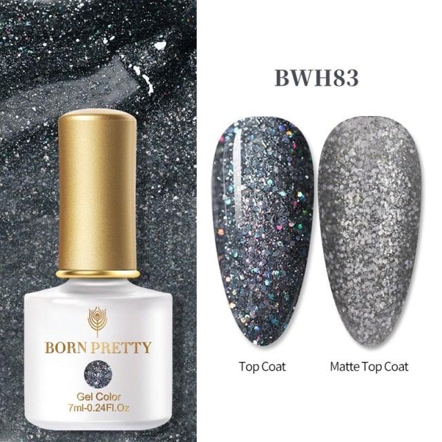 2021 New Womens Colorful Nail Gel Polish Modern Glitter Pink Purple UV Diamond Stylish Design Nail Colors Gel