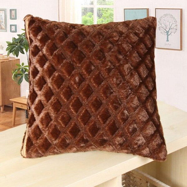 2021 Soft Fur Plush Cushion Cover Pillowcase For Home Decor Pillow Cover Bed Sofa Decorative Soft Fluffy Plush Pillowcases Square Autumn Cushion Covers For Living Room