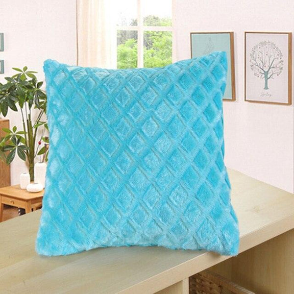2021 Soft Fur Plush Cushion Cover Pillowcase For Home Decor Pillow Cover Bed Sofa Decorative Soft Fluffy Plush Pillowcases Square Autumn Cushion Covers For Living Room