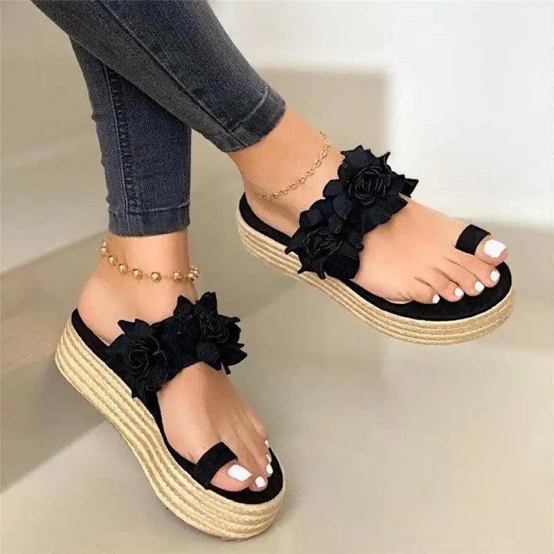 Stylish Comfortable Wedges Comfort Platform Sandals For Women - Indoor Outdoor Beach Sandals For Women