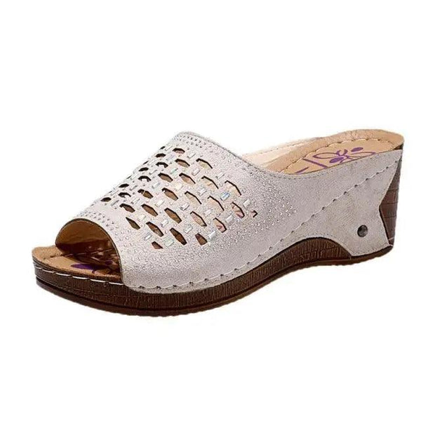 2021 Summer Classic Women's Sandals Elegant Buckle Strap Design Comfortable Women Shoes