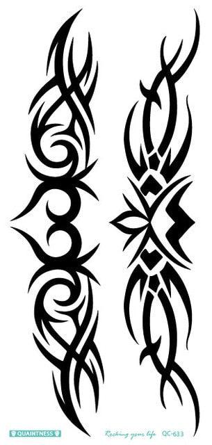 2021 Temporary Waterproof Butterfly Tattoo Black Design Waist Body Fake Tattoo Flower Sticker For Women Girls