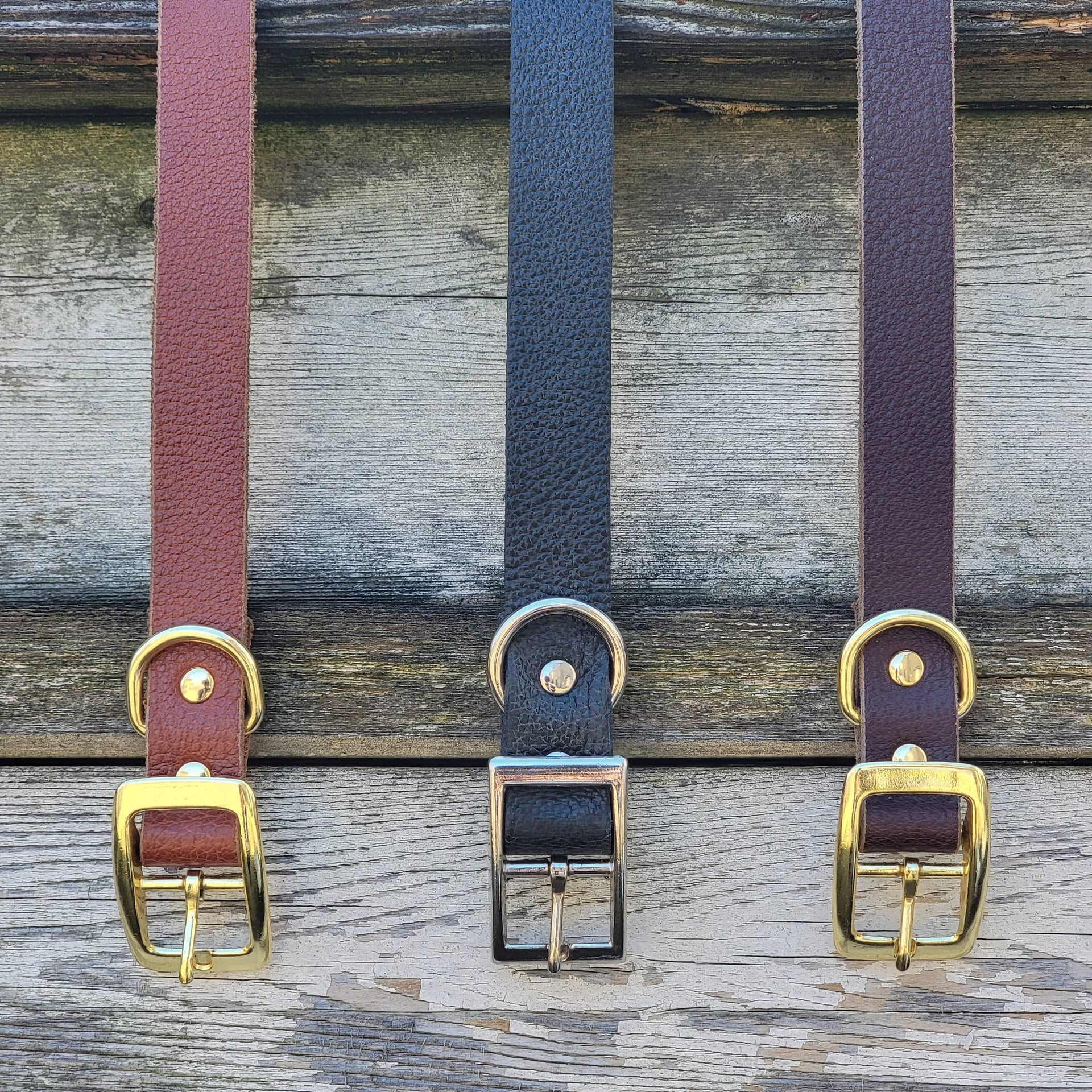 Rover - Classic Cognac Full-Grain Leather Dog Collar